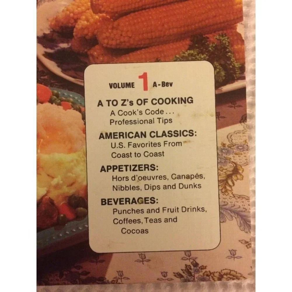 Family Circle‎ Illustrated Library of Cooking Vol 1 Cookbook HC VTG 1972 Recipes